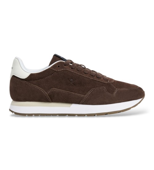 Hackett London Zapatillas De Ante Vector Soft Marrón