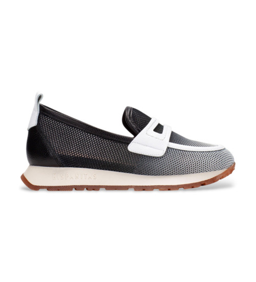 Hispanitas Mocasines De Piel Kansas Negro