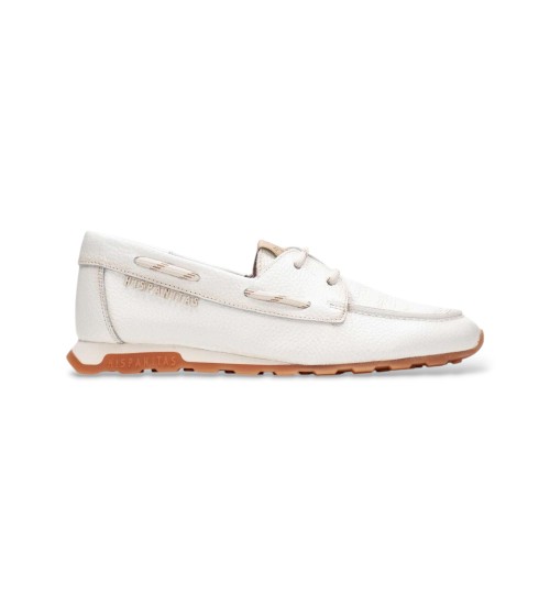 Hispanitas Mocasines De Piel Cl�sico Blanco Roto