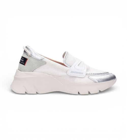 Hispanitas Mocasines De Piel Cervo Blanco