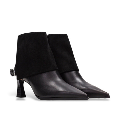 Hispanitas Botines De Piel Paris Negro