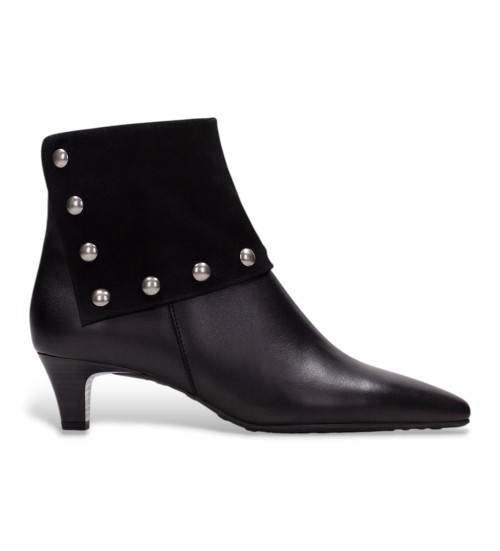 Hispanitas Botines De Piel Viena Negro