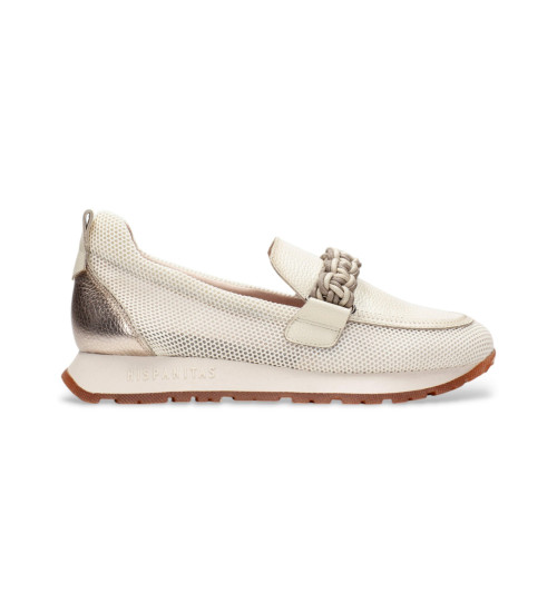 Hispanitas Mocasines De Piel Kansas Beige