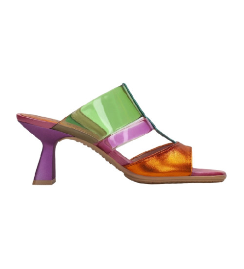 Hispanitas Sandalias De Piel Danielle Multi-Metal Multicolor -Altura Tac�n 6.5CM-