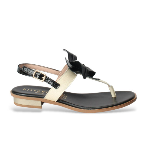 Hispanitas Sandalias De Piel V24 Negro
