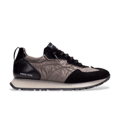 Hispanitas Zapatillas De Piel Kansas Negro