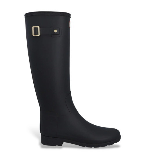 Kaufen Hunter Raffinierte hohe Stiefel mit Goldbesatz schwarz