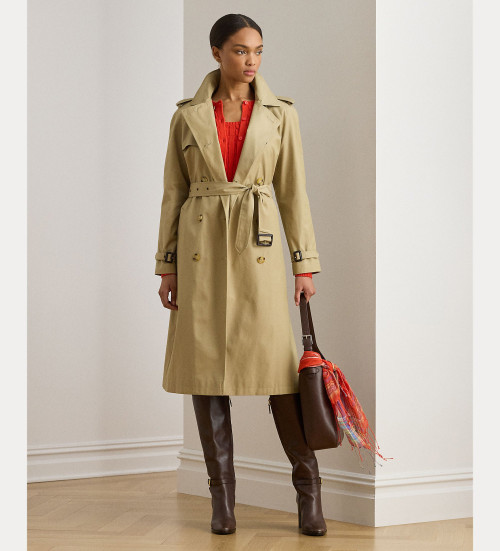 Acheter Lauren Ralph Lauren Manteau beige � double boutonnage