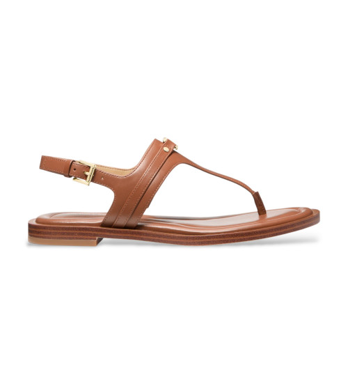 Michael Kors Sandalias De Piel Mandy Marrón