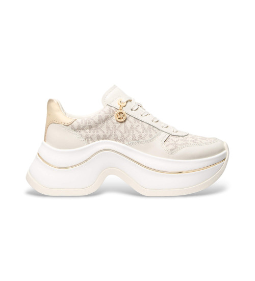 Michael Kors Zapatillas De Piel Arla Beige