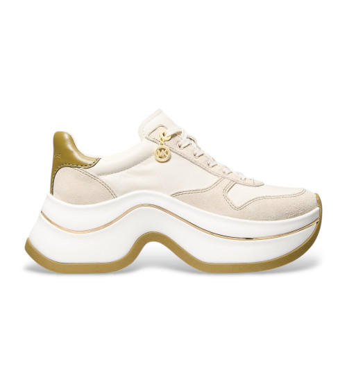 Michael Kors Zapatillas De Piel Arla Beige