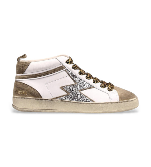 Moa Concept Zapatillas De Piel Iconic Mid Blanco