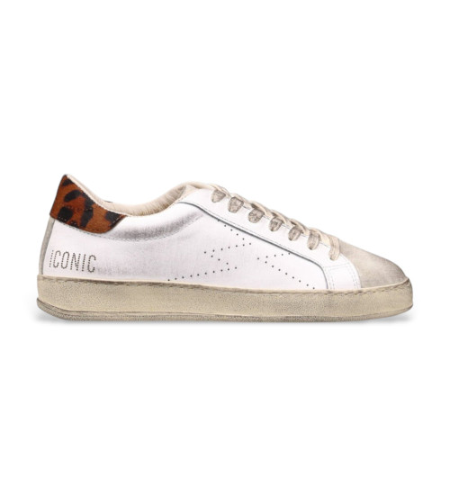 Moa Concept Zapatillas De Piel Iconic Plateado