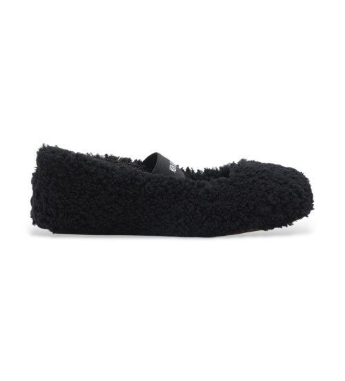 MOON BOOT Bailarinas De Piel Shearling Negro