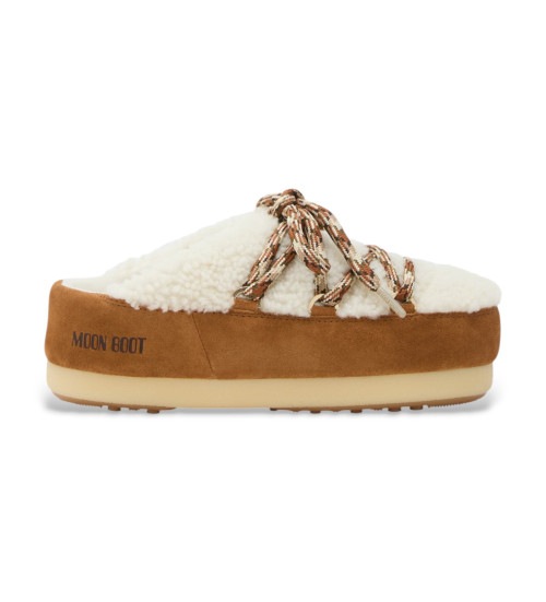 MOON BOOT Zuecos Evx Shearling Marrón