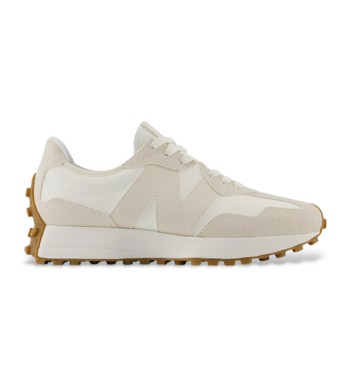 Comprare New Balance Sneaker 327 in pelle beige