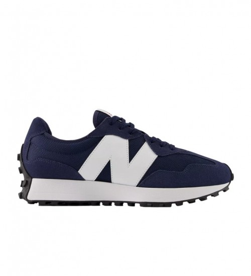 Buy New Balance Leather trainers 327 navy