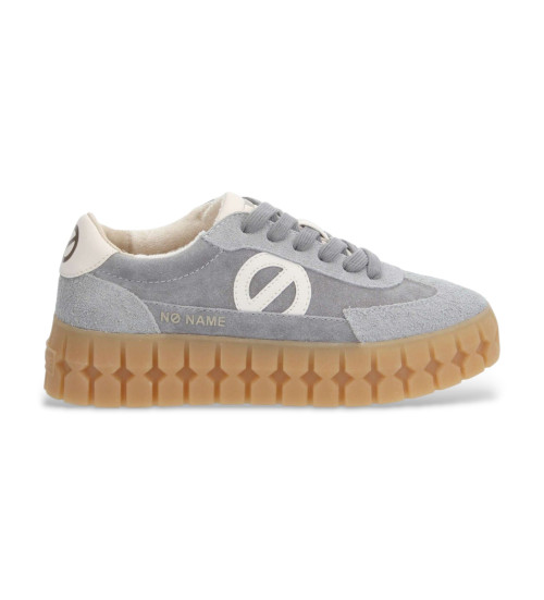 NO NAME Zapatillas De Piel Play Side Gris