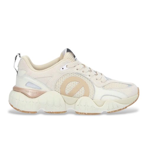 NO NAME Zapatillas De Piel Krazee Runner Beige