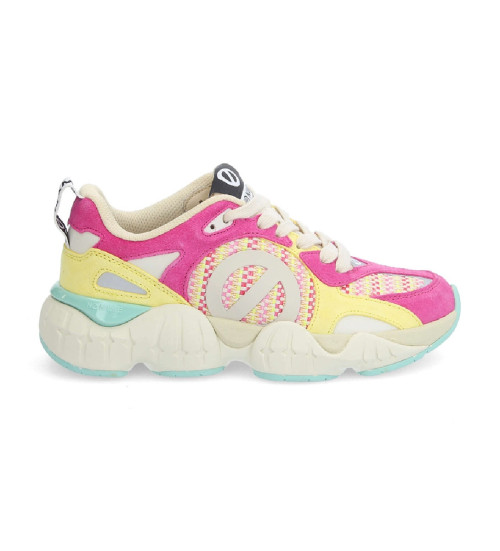 NO NAME Zapatillas De Piel Krazee Runner Rosa