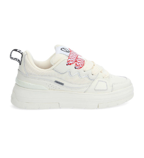 NO NAME Zapatillas De Piel Nollie Blanco