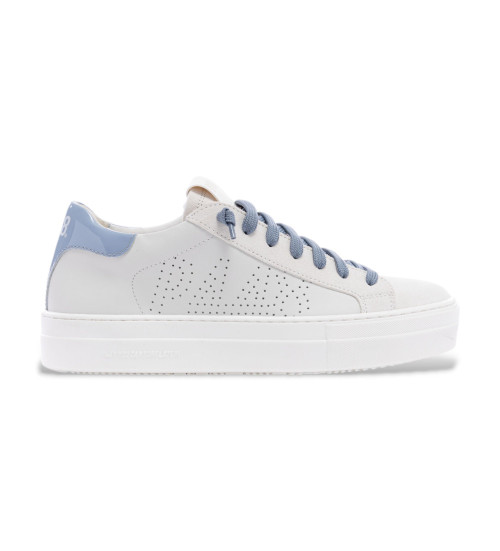 P448 Zapatillas De Piel Thea Blanco