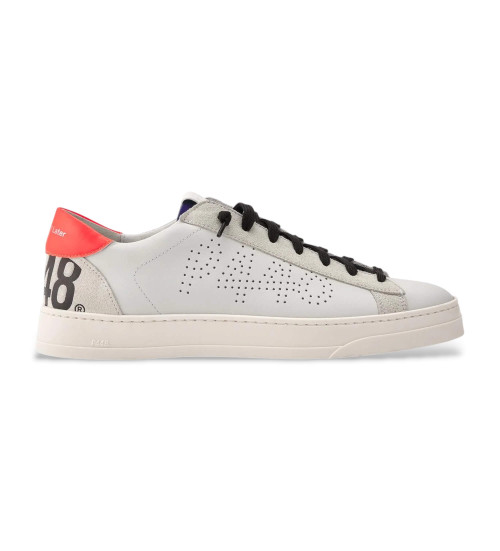 P448 Zapatillas De Piel Jack C 103 Blanco
