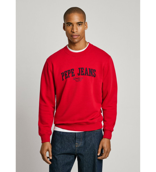 Pepe Jeans Red Polyester Men's Sweatshirt main image 1