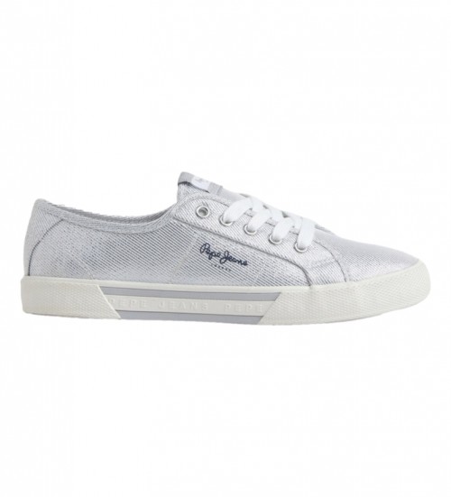 Pepe Jeans Zapatillas Básicas Brady Party Plateado