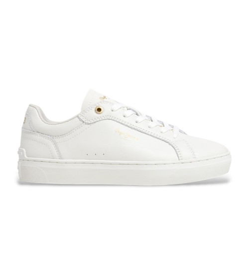 Pepe Jeans Zapatillas De Piel Camden Edition Blanco