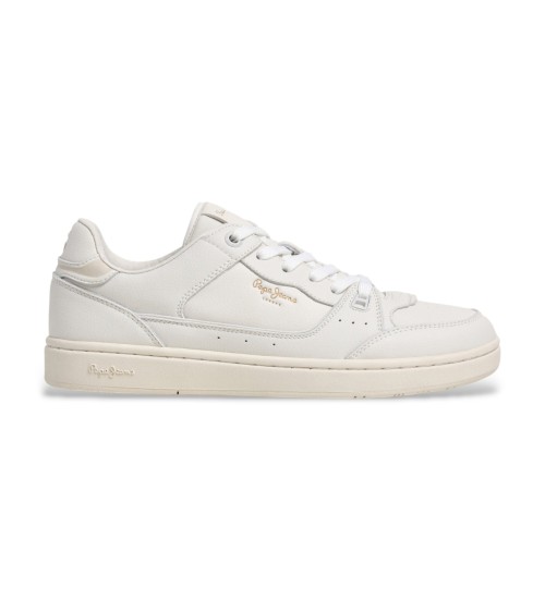 Pepe Jeans Zapatillas De Piel Clay Club Blanco