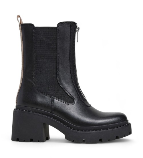 Pepe Jeans Botines De Piel Glen Desert Negro