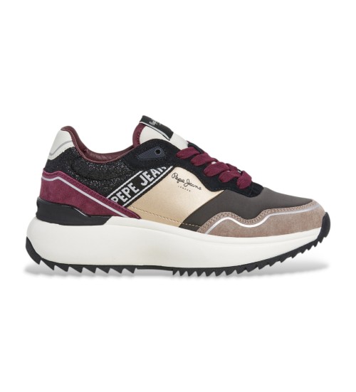 Pepe Jeans Zapatillas De Piel Kimi City Marrón