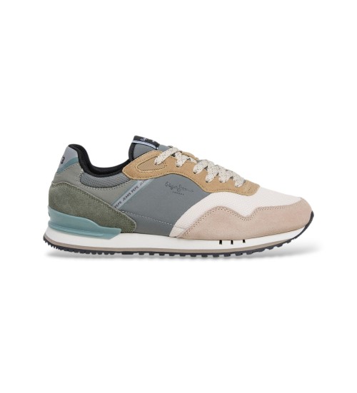 Pepe Jeans Zapatillas London Mind Verde, Beige