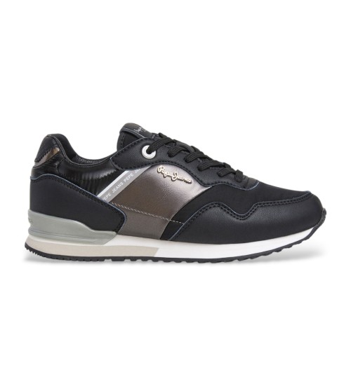 Pepe Jeans Zapatillas London Shine Negro