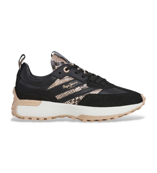 Comprare Pepe Jeans Sneakers Lucky Fenix in pelle nera