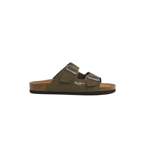 Pepe Jeans Sandalias De Piel Bio Verde
