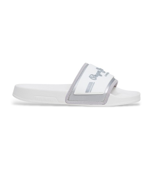 Pepe Jeans Chanclas Slider Met Blanco