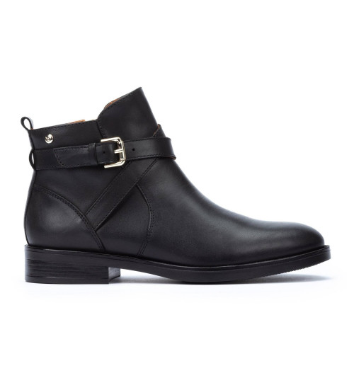 Pikolinos Botines De Piel Puertollano Negro