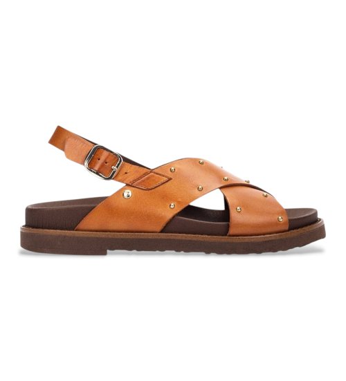 Pikolinos Sandalias De Piel Aitana Marrón