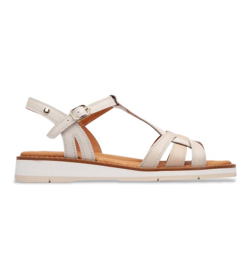 Pikolinos Sandalias De Piel Roquetas Beige
