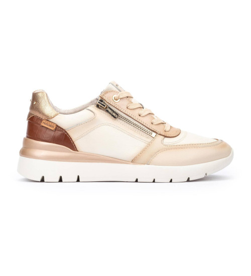 Pikolinos Zapatillas De Piel Cantabria Blanco