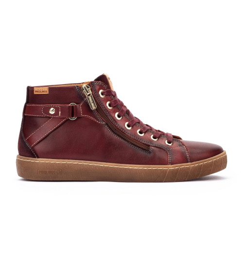 Pikolinos Zapatillas De Piel Lanzarote Granate