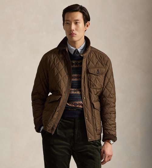 Polo Ralph Lauren — Veste Beaton matelassée marron