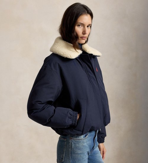 Buy Polo Ralph Lauren Marine High Pile Collar Down Coat