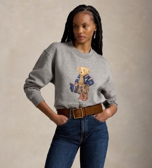 Comprar Polo Ralph Lauren Sudadera de felpa con Polo Bear gris