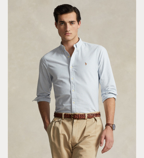 Nakup Polo Ralph Lauren Srajca Slim Fit Oxford modra