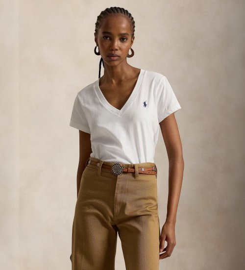 Acheter Polo Ralph Lauren T-shirt blanc à col en V
