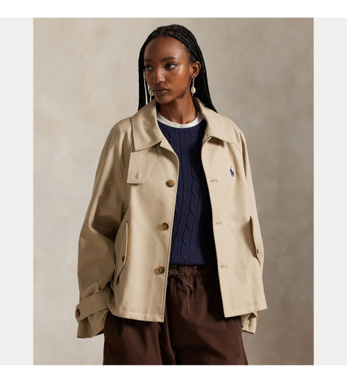 Acheter Polo Ralph Lauren Veste en serg� de coton beige