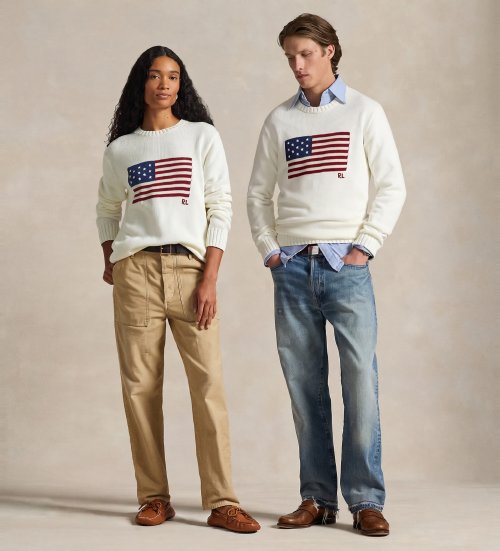 Comprar Polo Ralph Lauren El emblemático jersey con bandera blanco